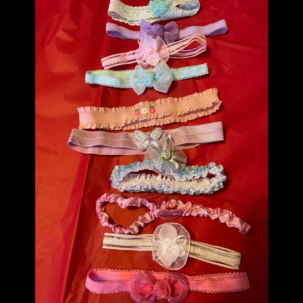 20 New Infant To Approx.  9 Mths Baby Head Bands..
